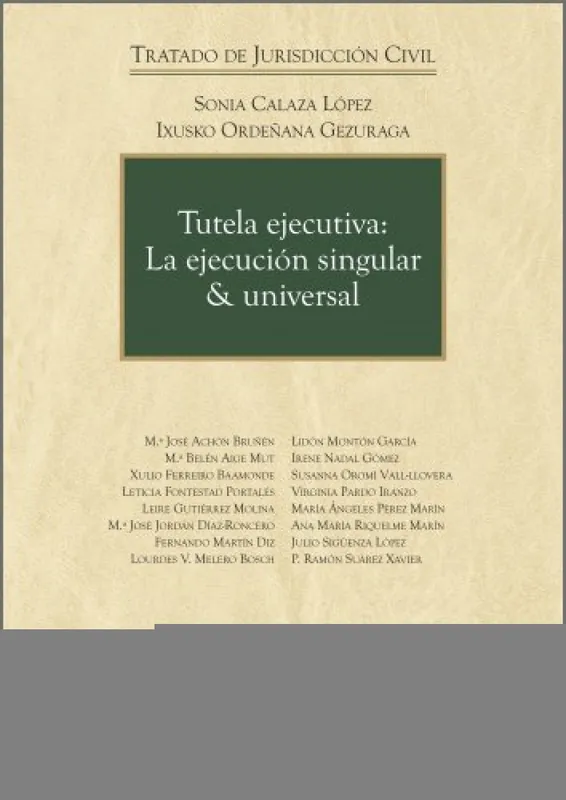 Gran Oferta Tutela ejecutiva la ejecucción singular & universal