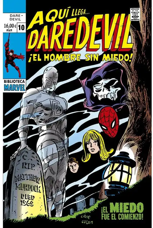 Precio De Fábrica DAREDEVIL 10- EL MIEDO FUE EL COMIENZO- BIBLIOTECA MARVEL