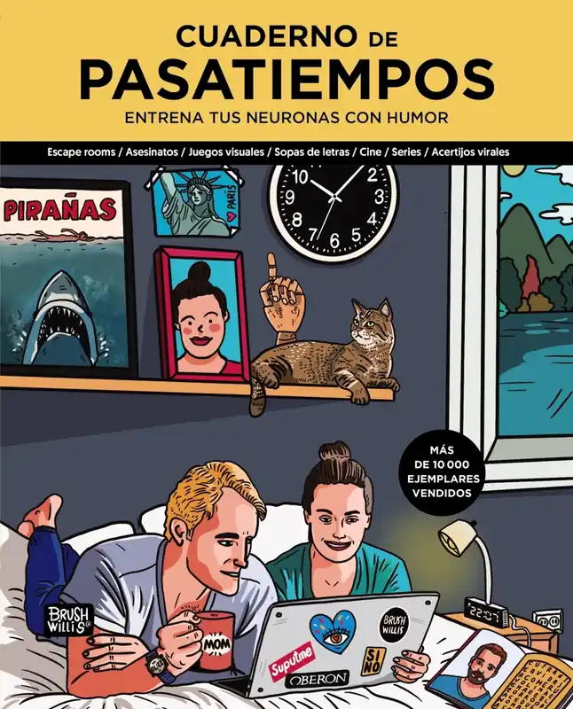 Precio Rebajado Cuaderno de pasatiempos. Entrena tus neuronas con humor