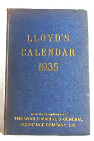 LLOYD‘S CALENDAR 1935 Descuento