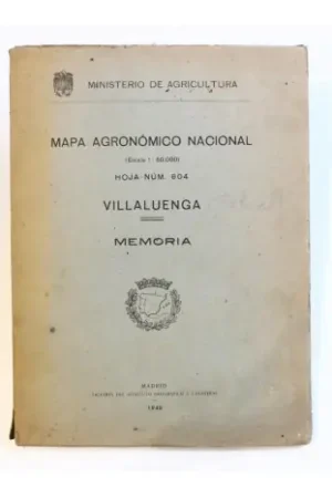 Últimas Unidades Mapa agronómico nacional (Escala 1 50.000) Hoja Nº 604. VILLALUENGA. MEMORIA