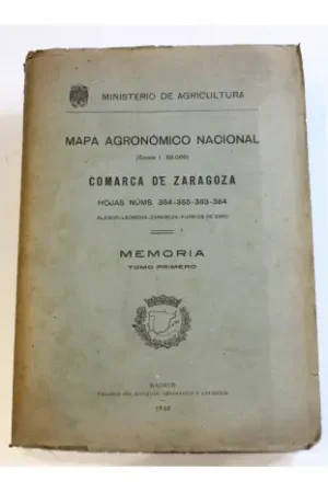 Mapa agronómico nacional (Escala 1 50.000) Hoja Nº354-355-383-384. Comarca de Zaragoza. MEMORIA Precio De Fábrica