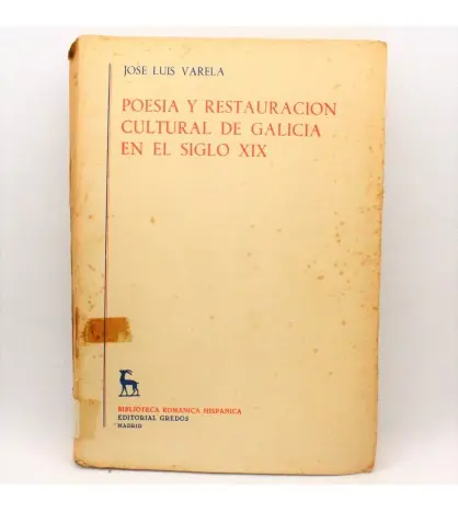 Poesía y restauración cultural de Galicia en el siglo XIX Certificado