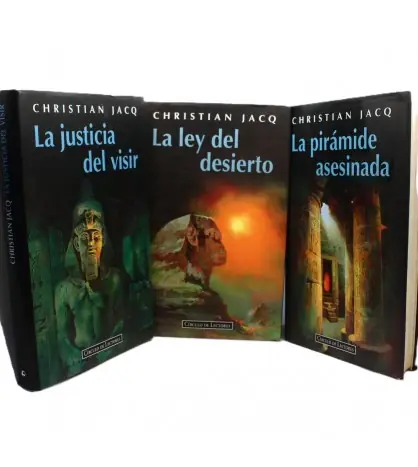 Promoción Exclusiva Pack Trilogía El juez de Egipto de Christian Jacq La pirámide asesinada - La ley del desierto - La justicia del visir