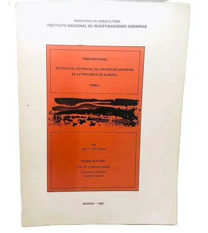 Tesis doctoral - Estudio del potencial de los suelos agrarios de la provincia de Almeria Disponible Ahora