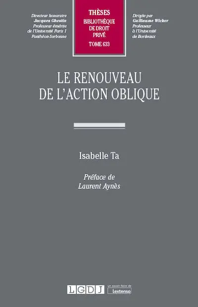 Precio Económico Le renouveau de l‘action oblique