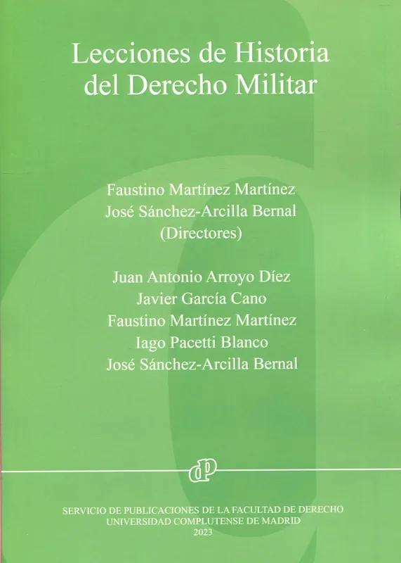 Lecciones de historia del Derecho militar Ocasión Especial